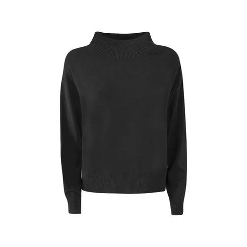 Yes Zee Pullover Maglia Donna a lupetto misto viscosa Nero A24 - YESZEEM050RU00 - 0801 - XS - Francavilla Moda